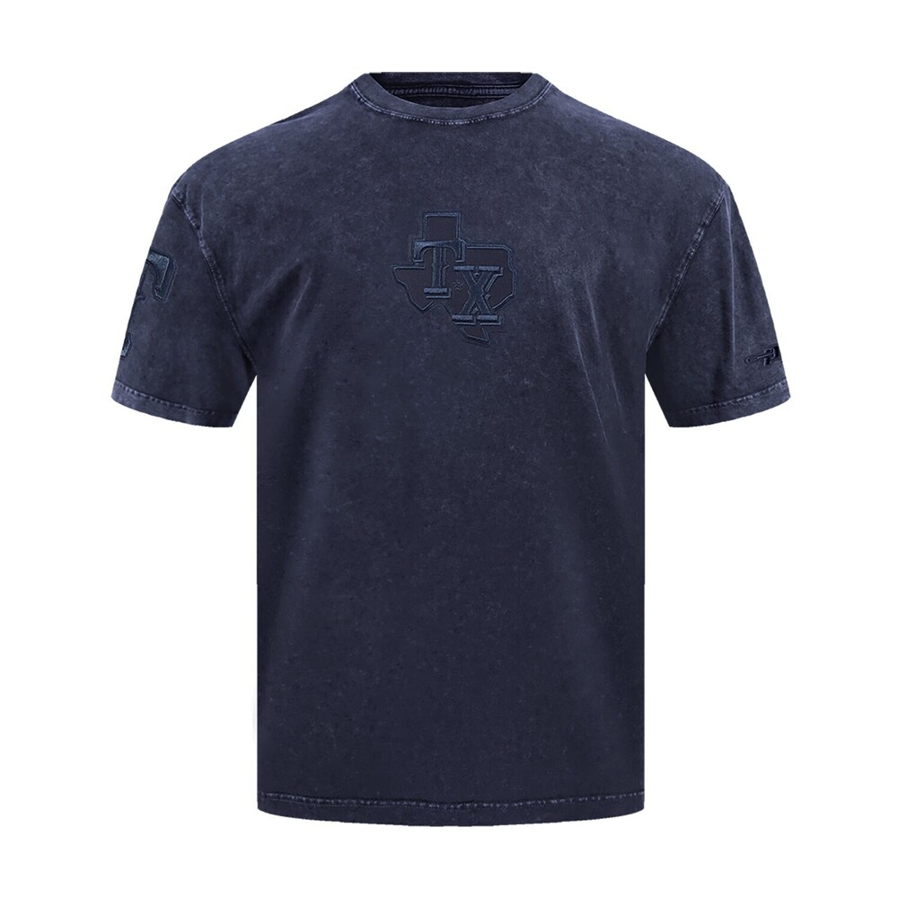 PRO STANDARD Texas Rangers Washed Crew -Mens S Washed Blue